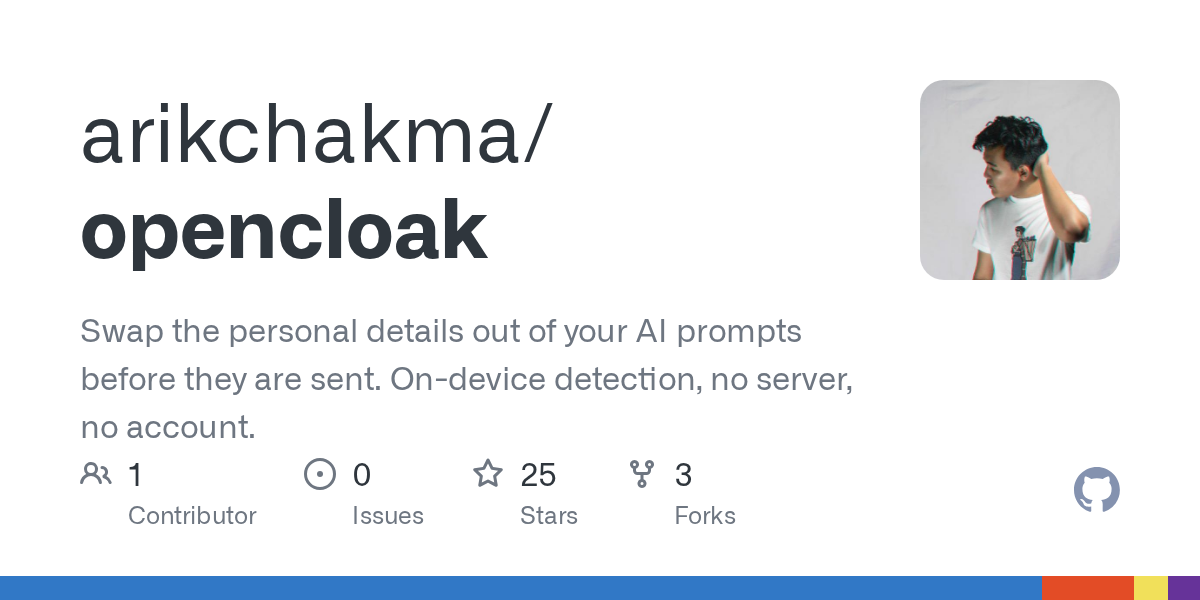 OpenCloak Replaces Personal Details in AI Prompts On Device
