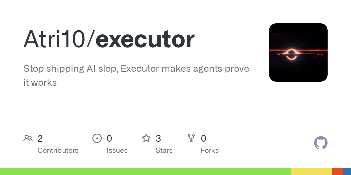 Executor Adds Evidence-Gated Workflows for Coding Agents