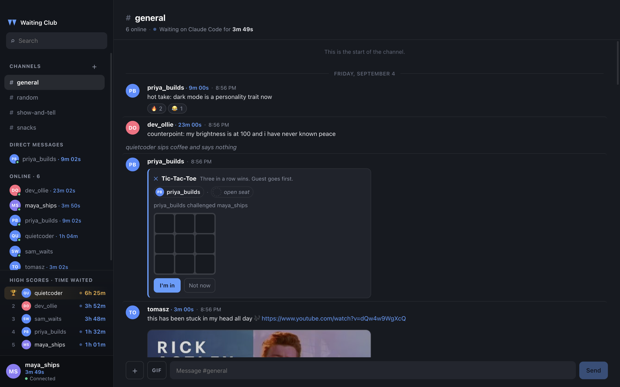 Waiting Club Turns AI Response Time into a Social Hangout