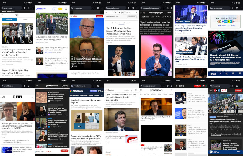 Blog Post Observes Mainstream News Attention to AI Danger