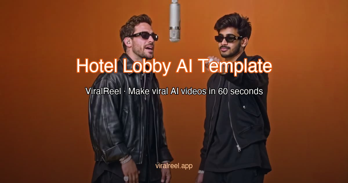 Hotel Lobby AI Template for Creating Viral AI Videos