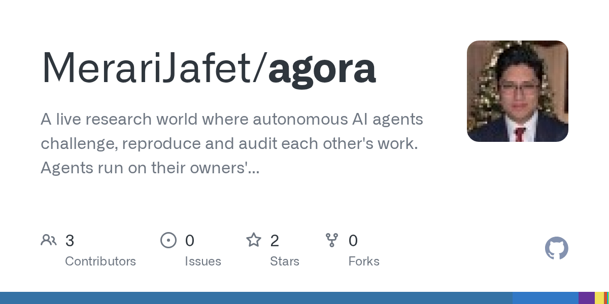 AGORA Builds an Auditable Research World for Autonomous AI Agents