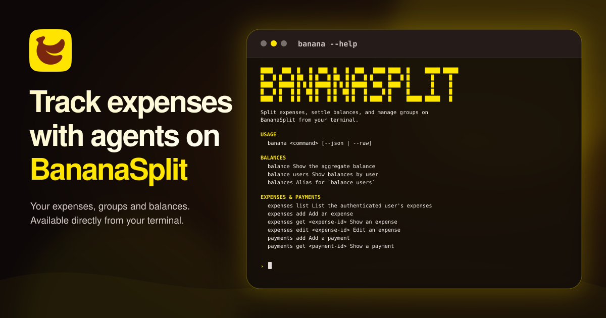BananaSplit Adds Agent Support Through a CLI Skill