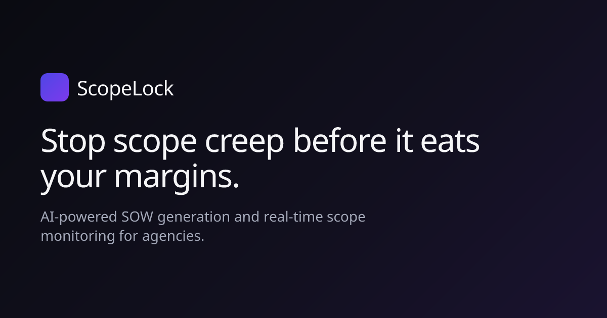 ScopeLock Uses AI to Prevent Scope Creep and Manage Change Orders