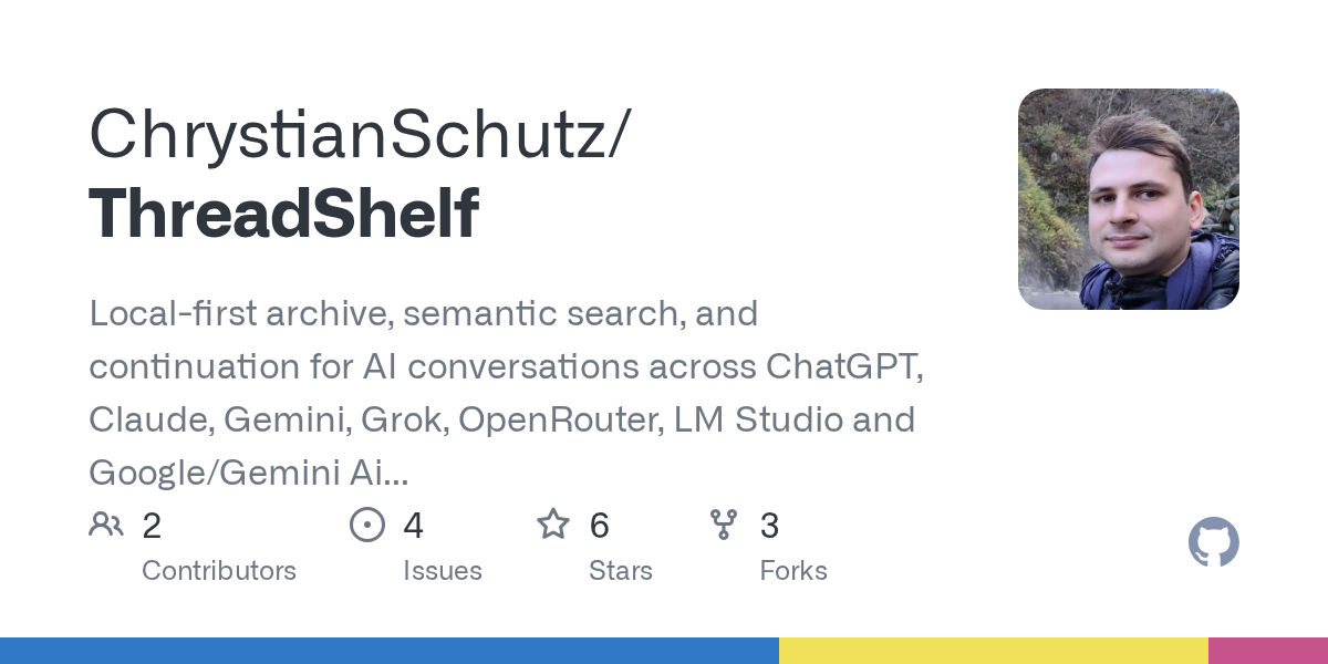 ThreadShelf Archives and Searches AI Conversations Locally