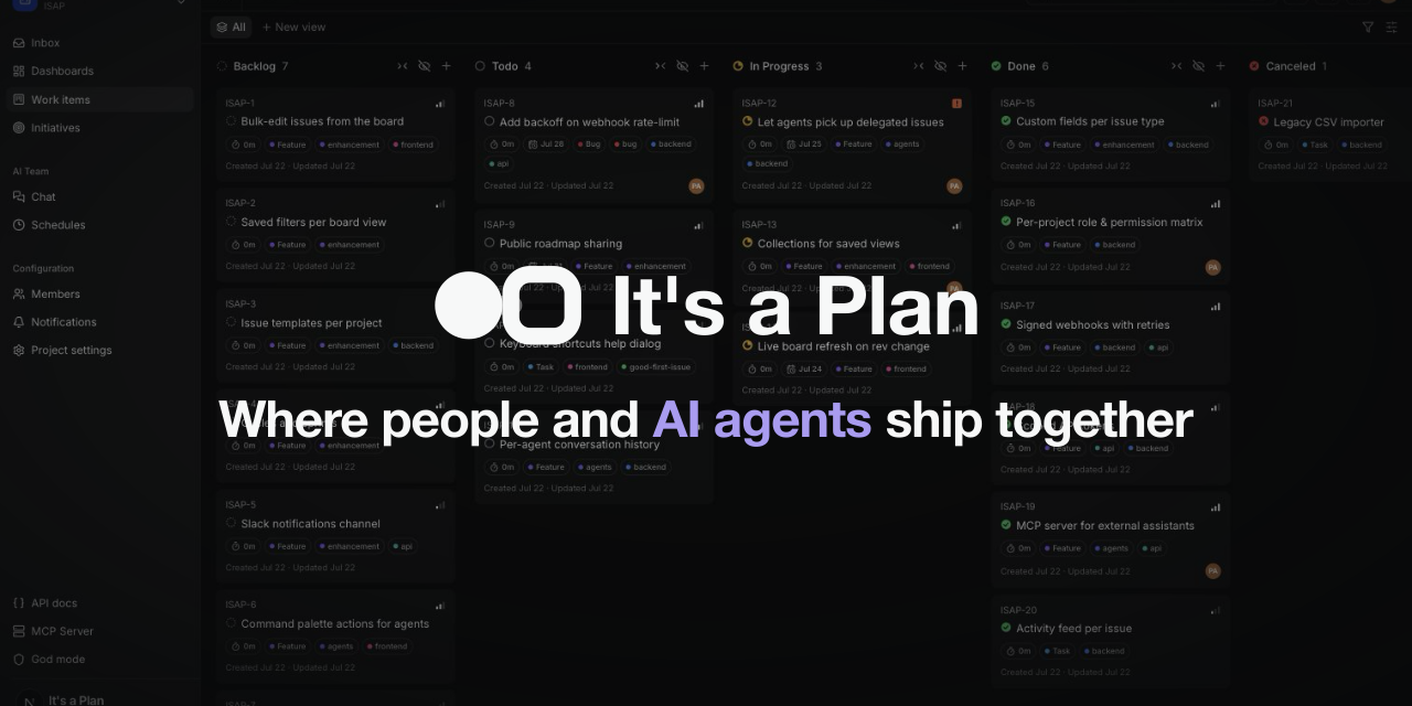 It’s a Plan: An Open-Source Issue Tracker Built for People and AI Agents