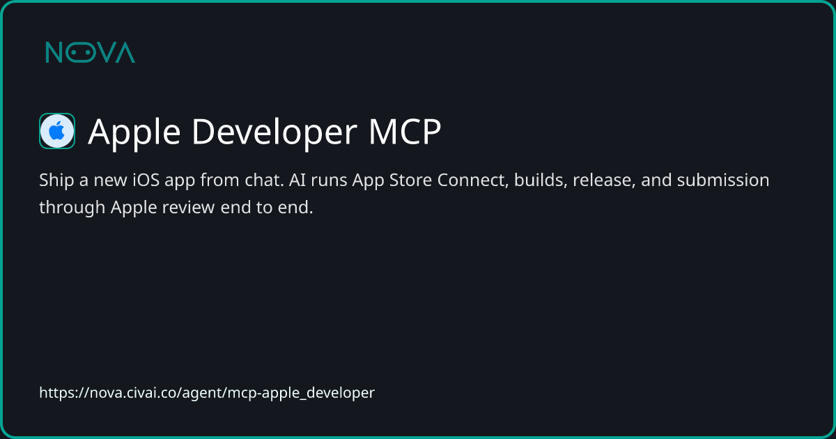 Apple Developer MCP Agent Brings iOS App Shipping Into Chat