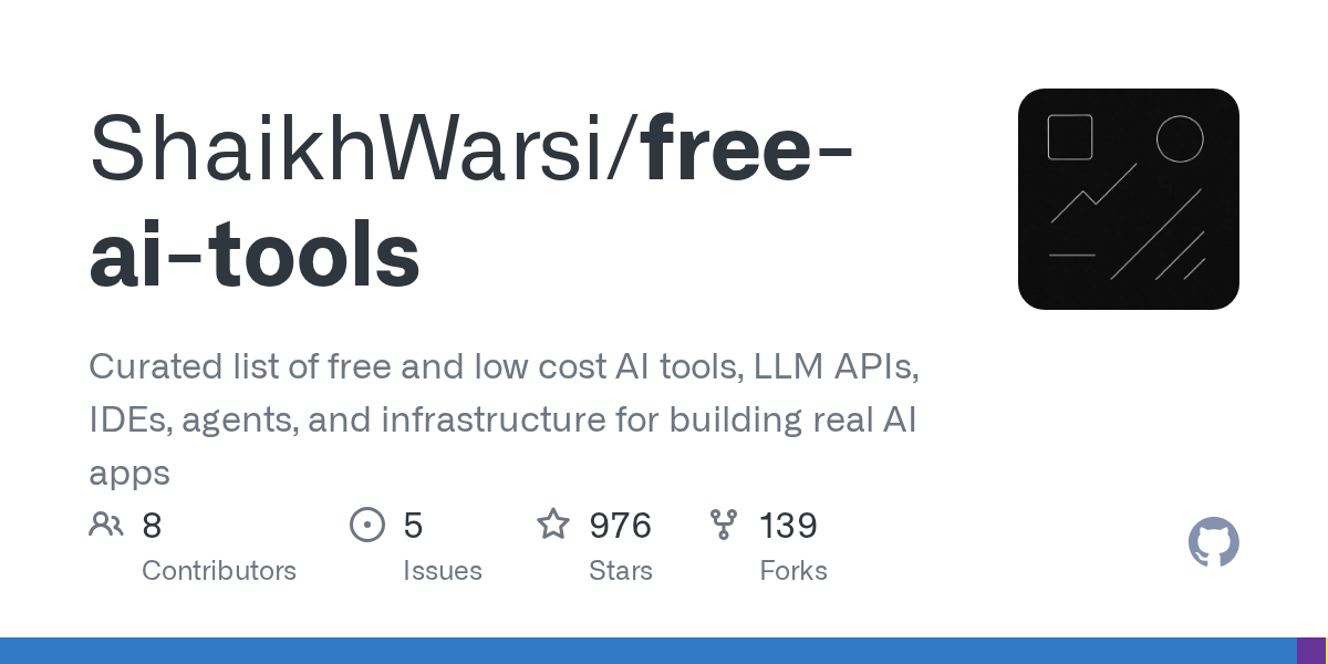 GitHub List Curates Free and Low-Cost AI Tools for Developers