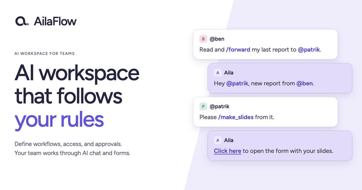 AilaFlow: AI Workspace for Teams