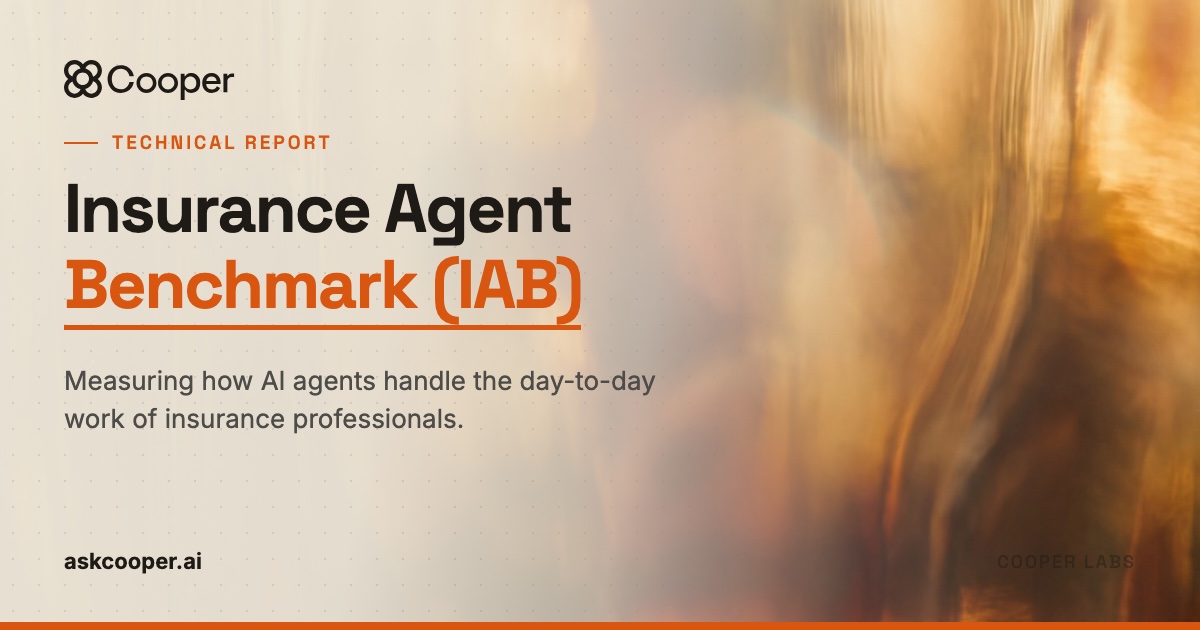 Cooper’s Insurance Agent Benchmark Tests 17 AI Models on Insurance Documents