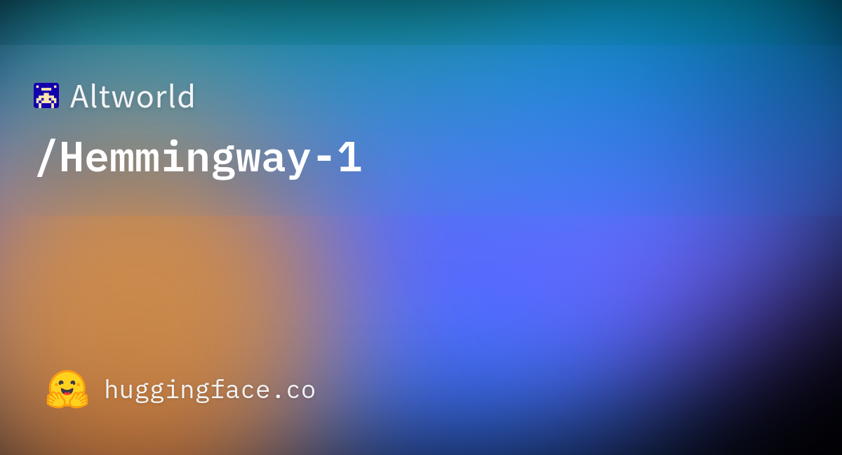 Altworld Releases Hemmingway-1, a 27B Open-Weight Model for Everyday Writing