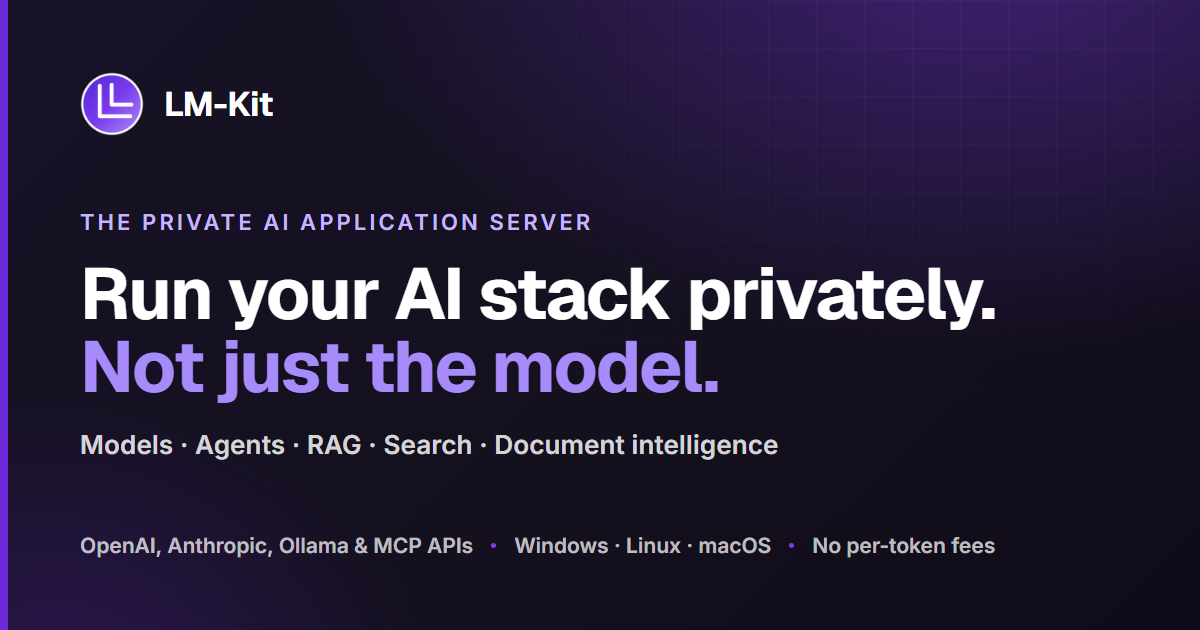 LM-Kit One Is a Private AI Application Server