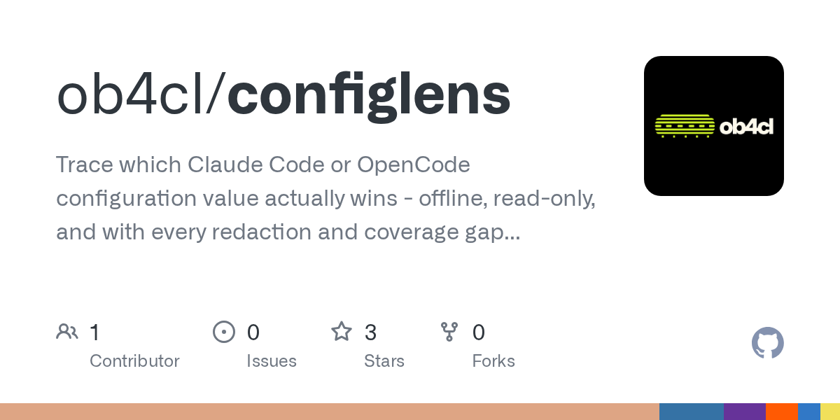 ConfigLens Traces Winning Claude Code and OpenCode Settings Offline