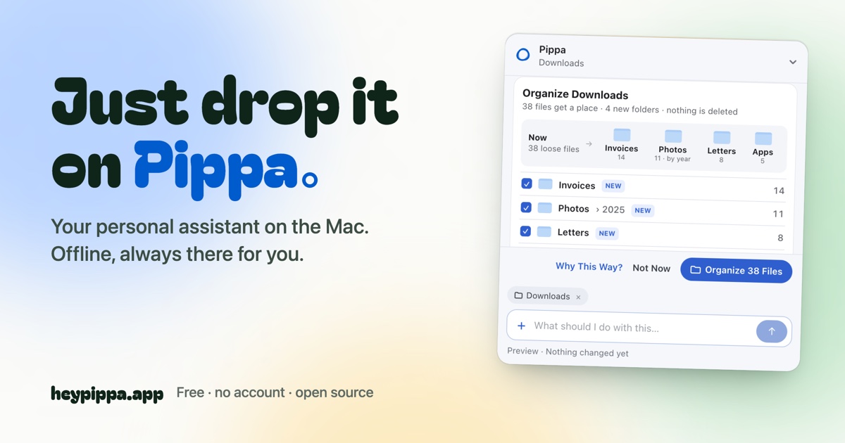 Pippa: A Personal AI Assistant for the Mac