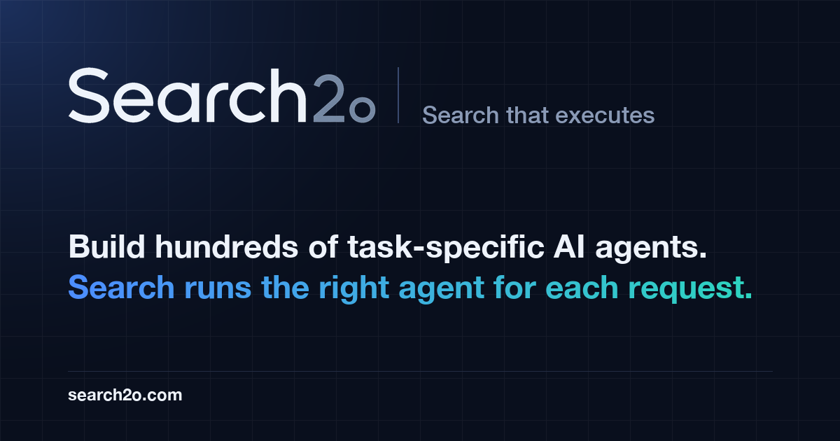 Search2o 0.11.0 Adds a Self-Hosted Server for Enterprise AI Agents