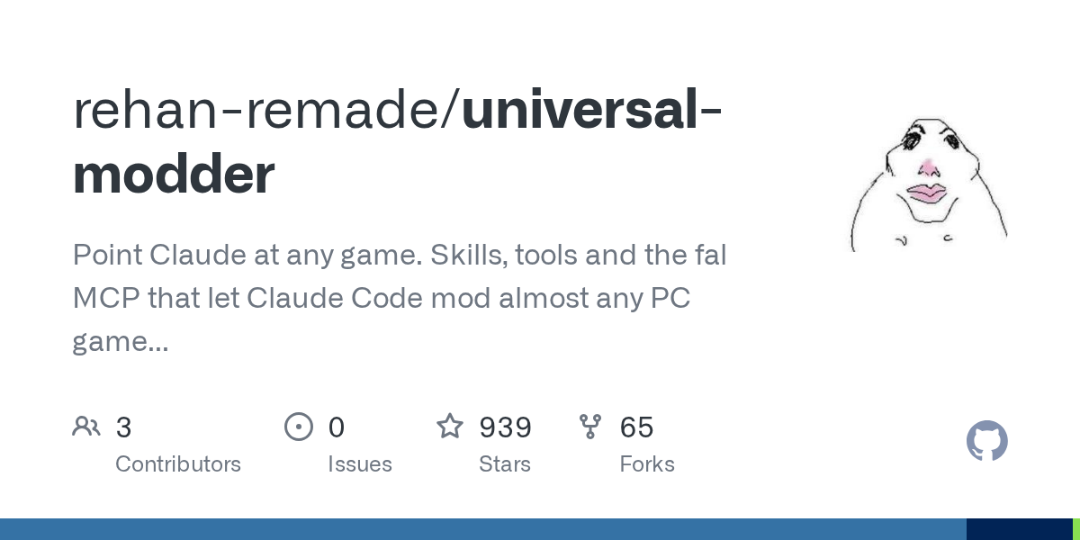 Universal Modder lets AI coding agents build mods for PC games