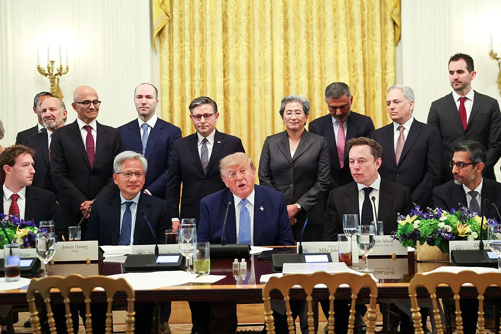 Trump and AI Leaders Sign Voluntary Safety Pledge Despite Spelling Error