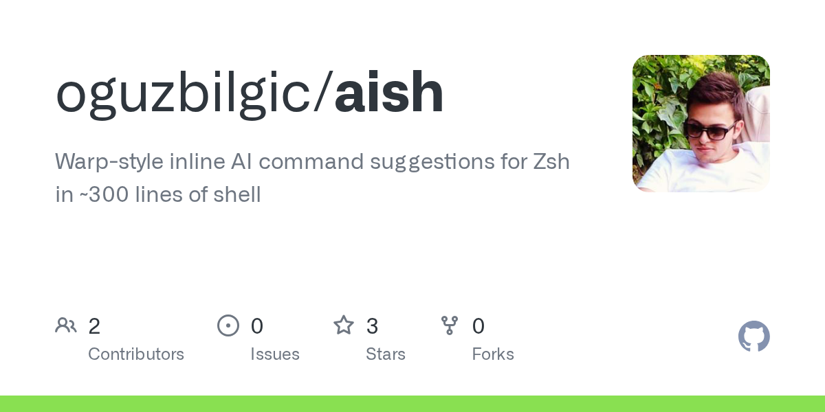aish Adds Inline AI Command Suggestions to Zsh