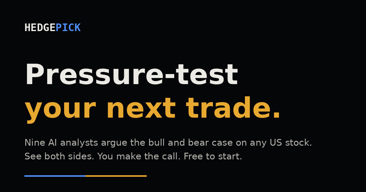 HedgePick Uses Nine AI Agents for Adversarial US Stock Analysis