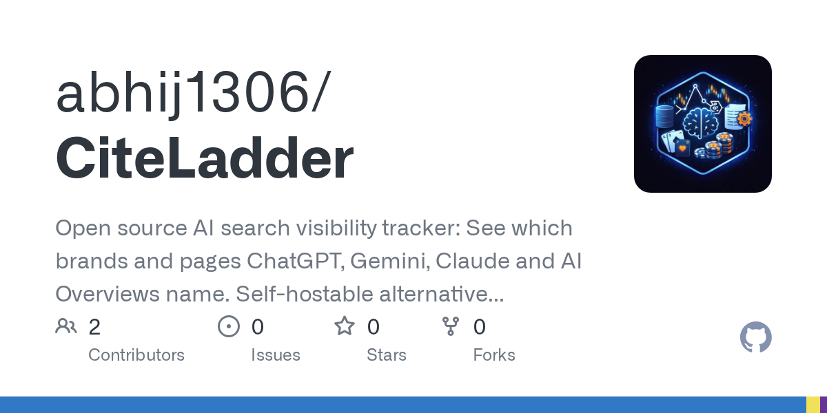 CiteLadder Open-Sources a Self-Hosted AI Search Visibility Tracker