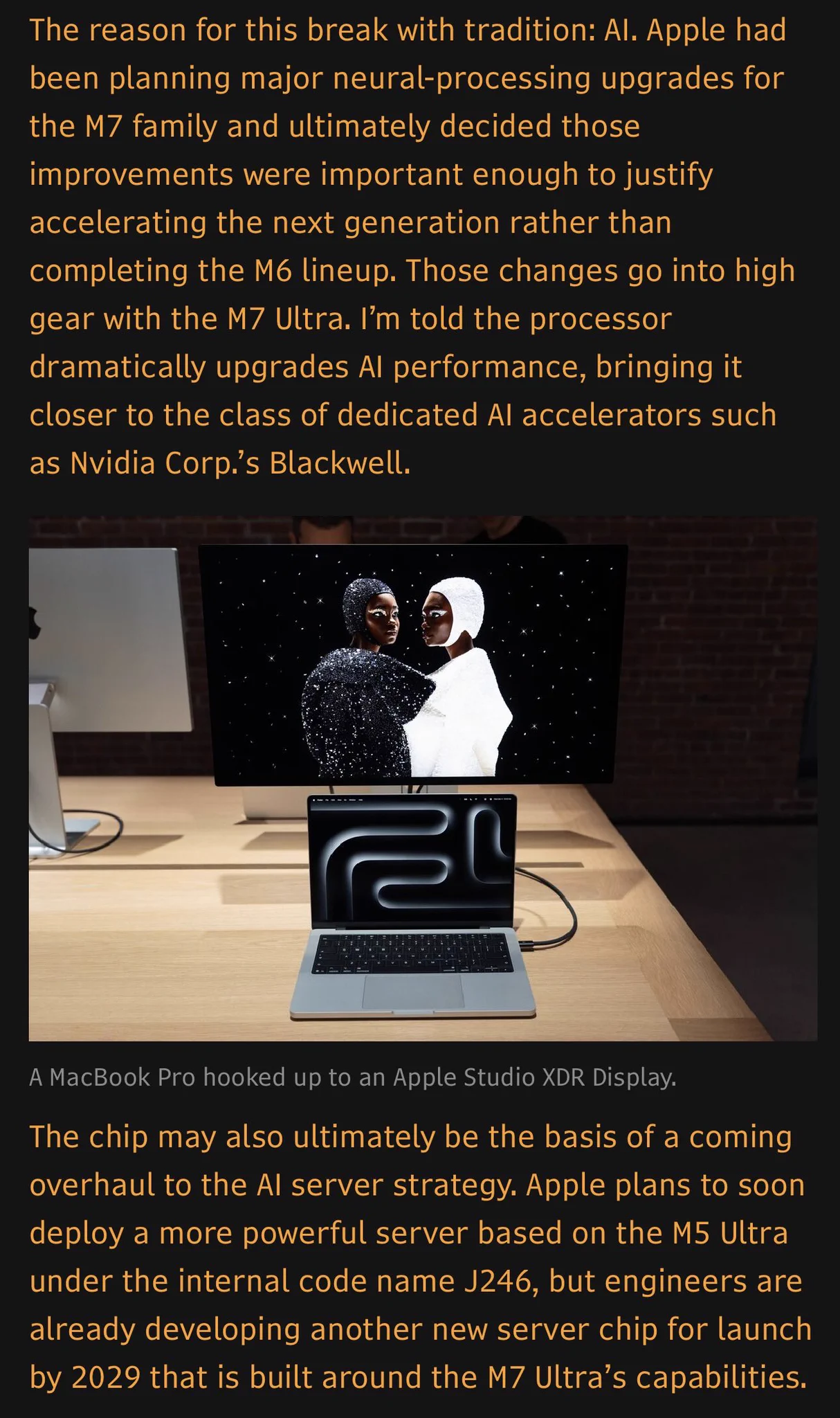 Apple Reportedly Developing AI Servers with M8 Ultra Chips for 2029