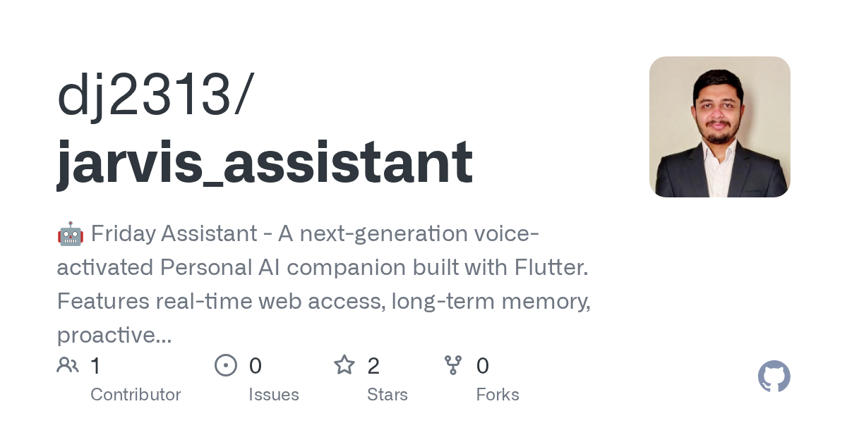 Friday Assistant: An Open-Source Voice AI Companion Built with Flutter