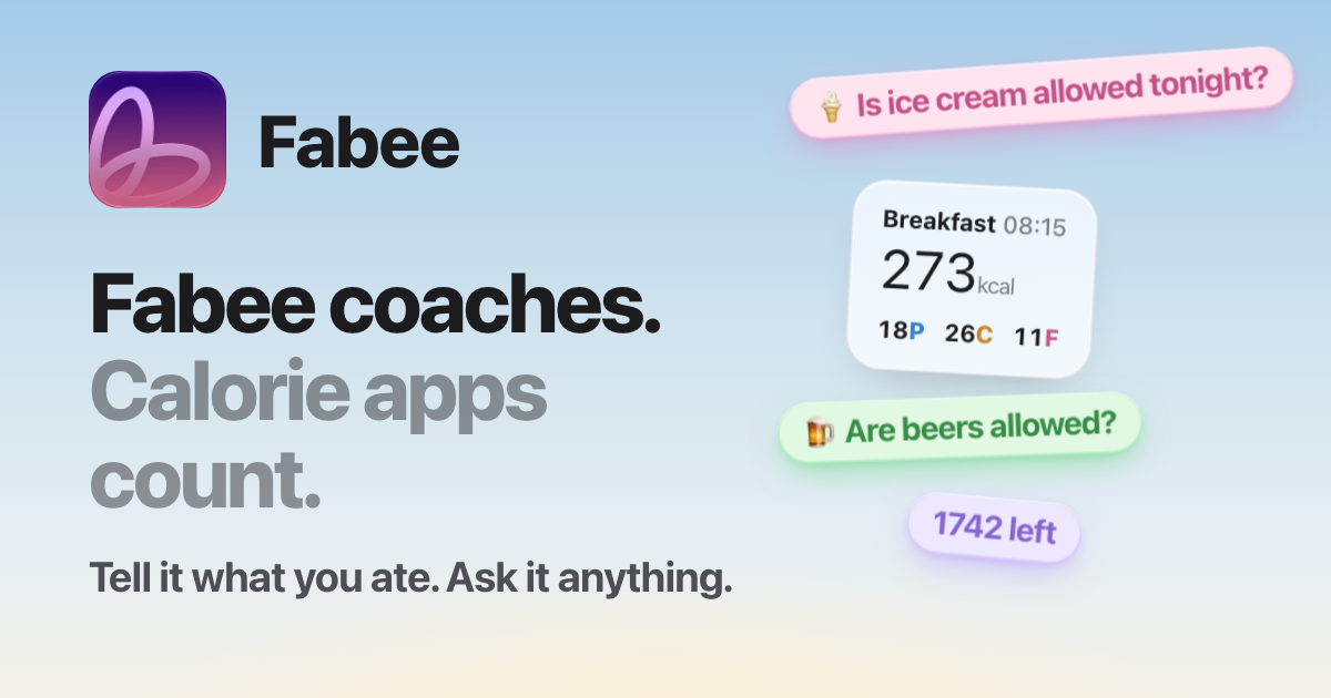 Fabee: An AI Nutrition Coach That Answers Questions About Your Meals