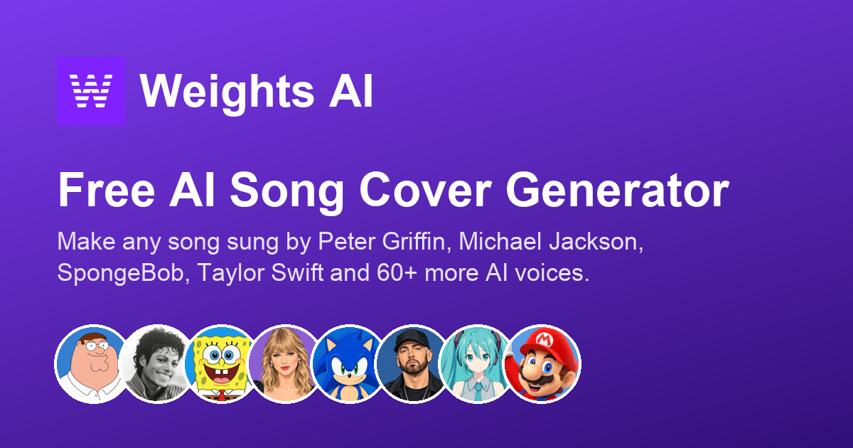 Weights AI, 브라우저용 AI 노래 커버 생성기 출시