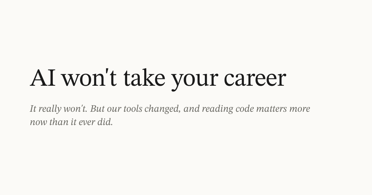 AI Won’t Take Your Career, but Blind Coding Might
