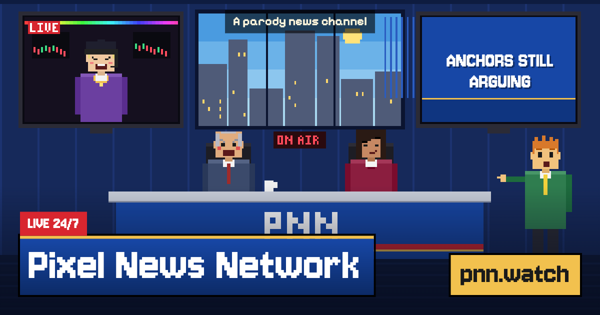 PNN presents a 24/7 AI-generated parody news channel