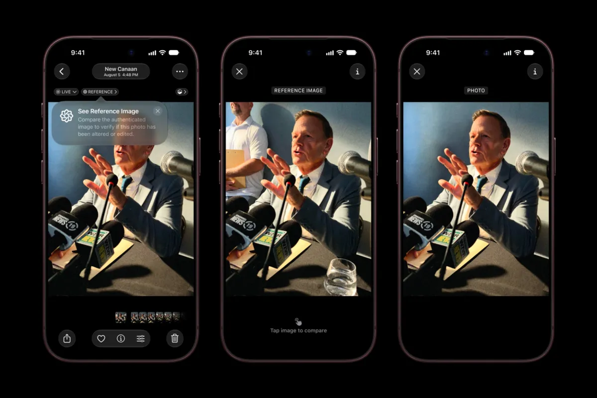 Apple Introduces Reference Images to Verify iPhone Photos