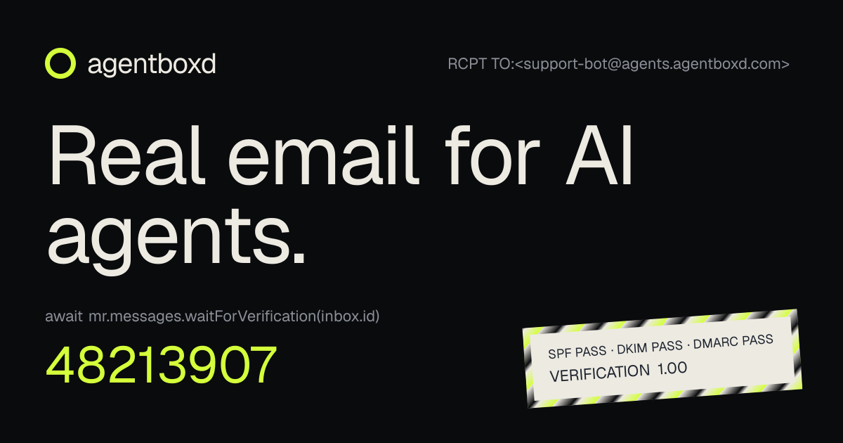 Agentboxd Offers Email Inboxes, API and Security Triage for AI Agents