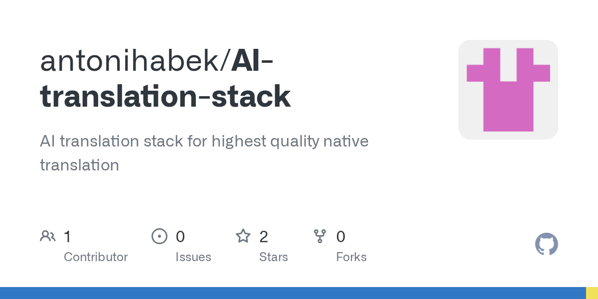 AI Translation Stack adds guarded, memory-assisted localization workflows