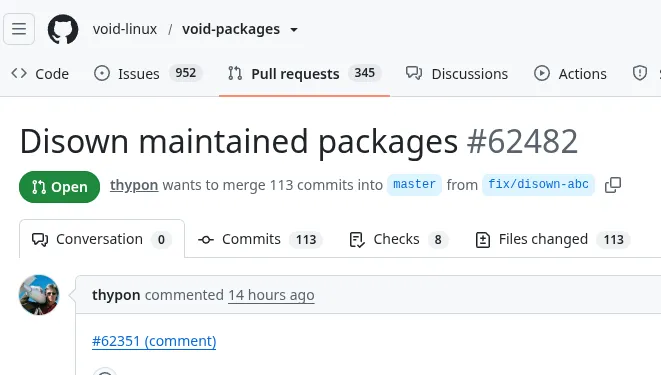 Void Linux Maintainer Orphans 113 Packages After AI Policy Dispute