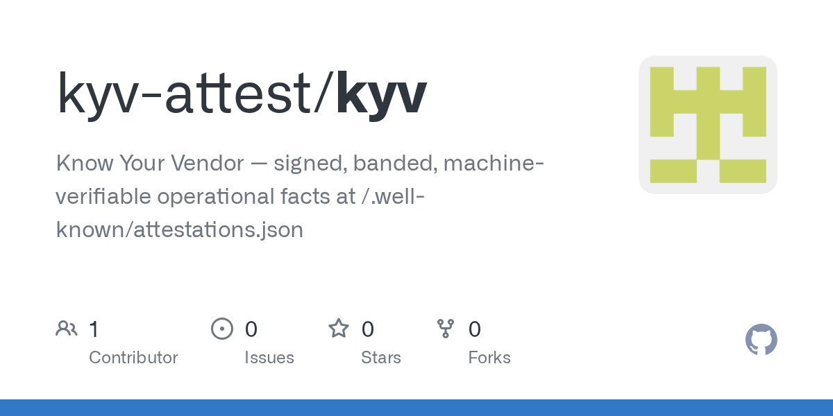 Kyv Proposes Verifiable Vendor Liveness Attestations for AI Agents