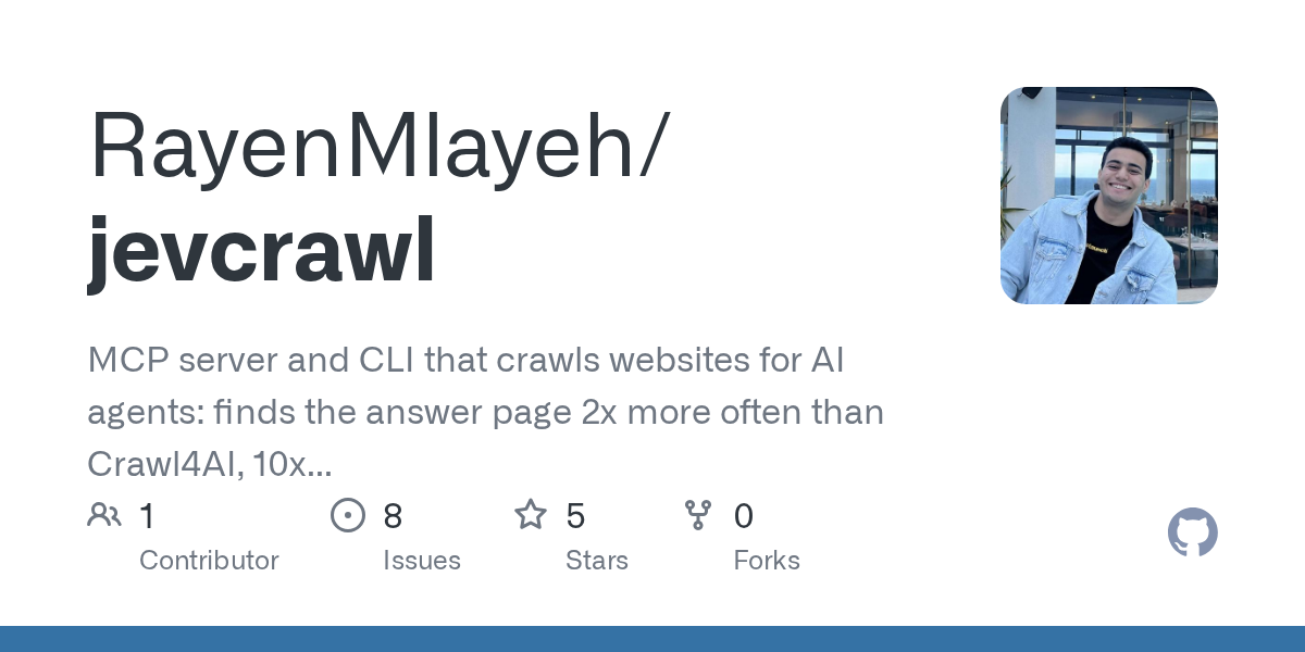 jevcrawl Uses a Decision Model to Find Answers for AI Agents