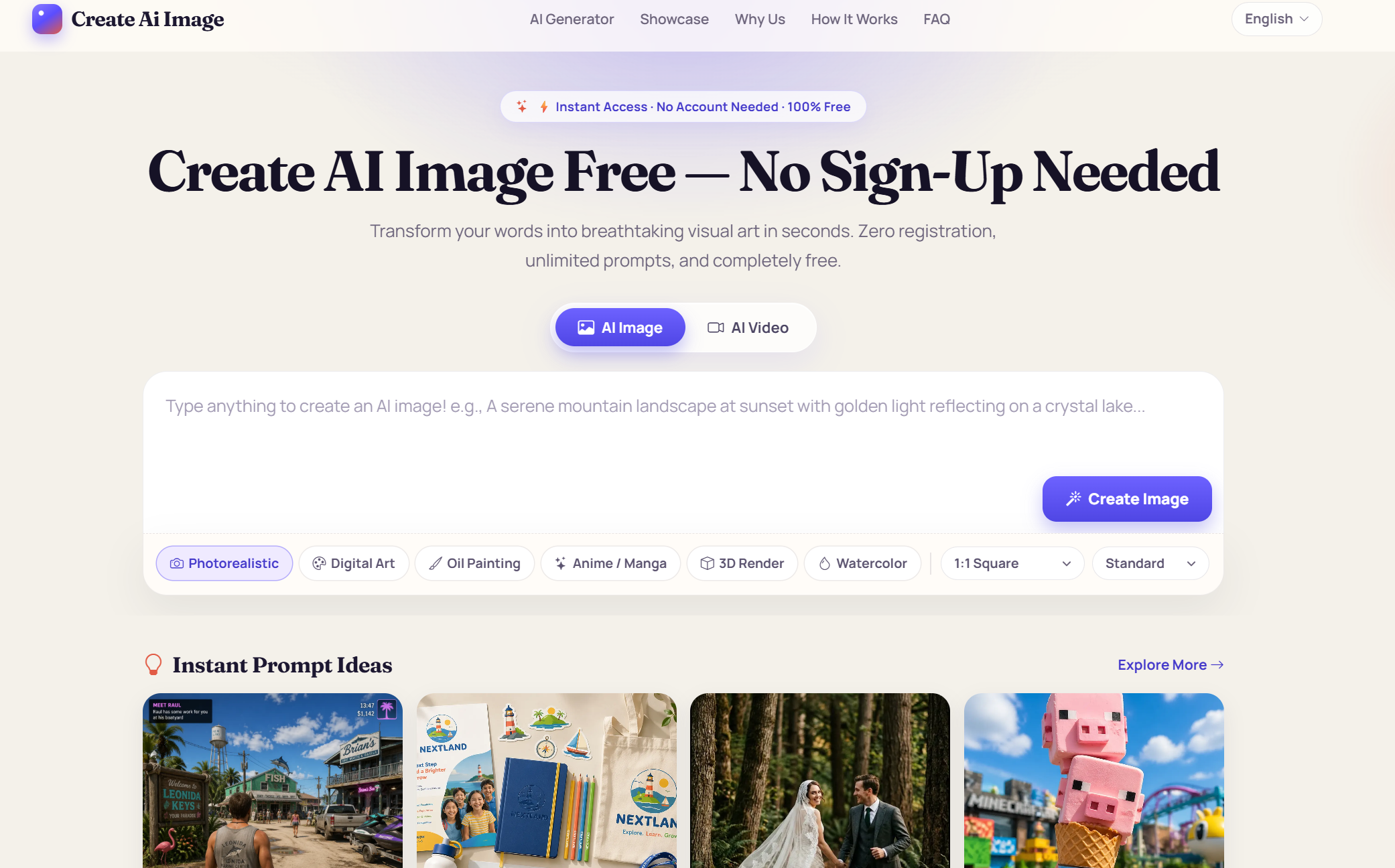 Create AI Image Offers Free, No-Sign-Up Text-to-Image Generation