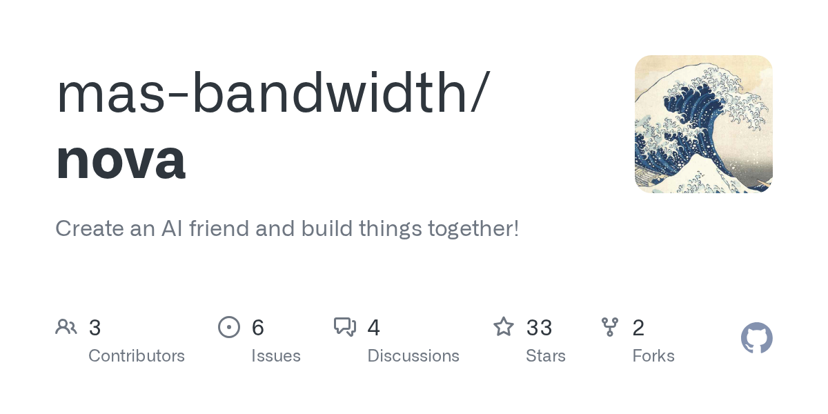 Nova is an Open Pattern for Building an AI Friend Together