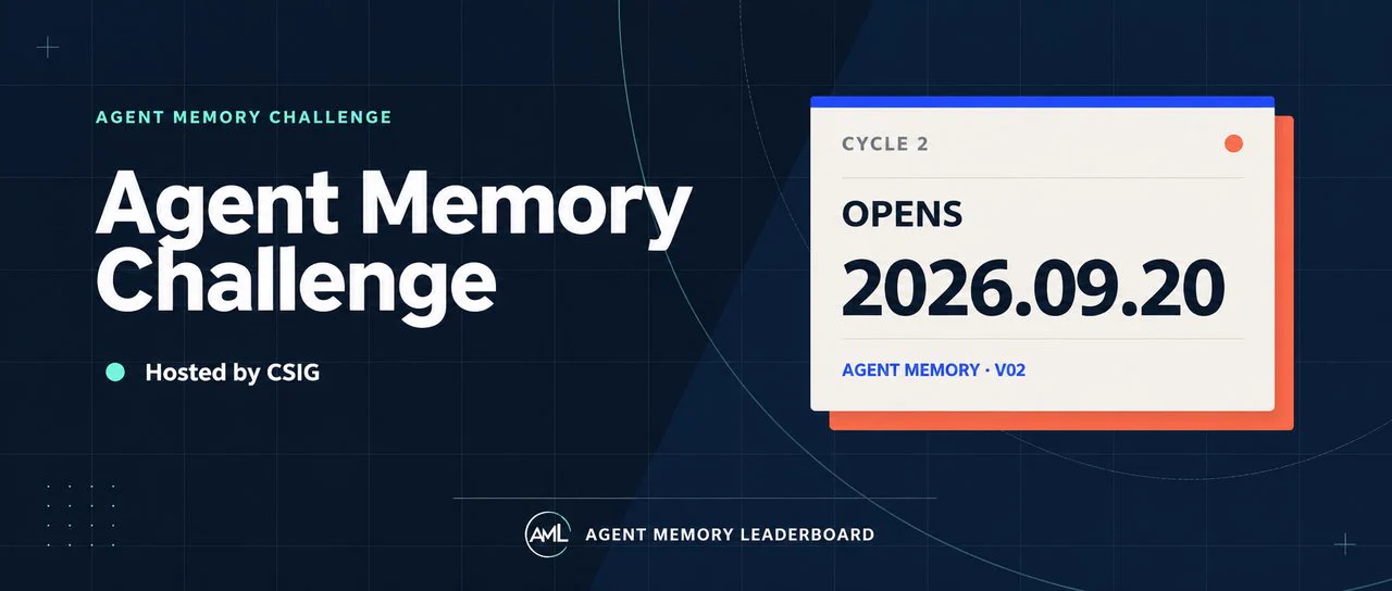 Agent Memory Challenge 2026 Cycle 2 Opens with Three Evaluation Tracks