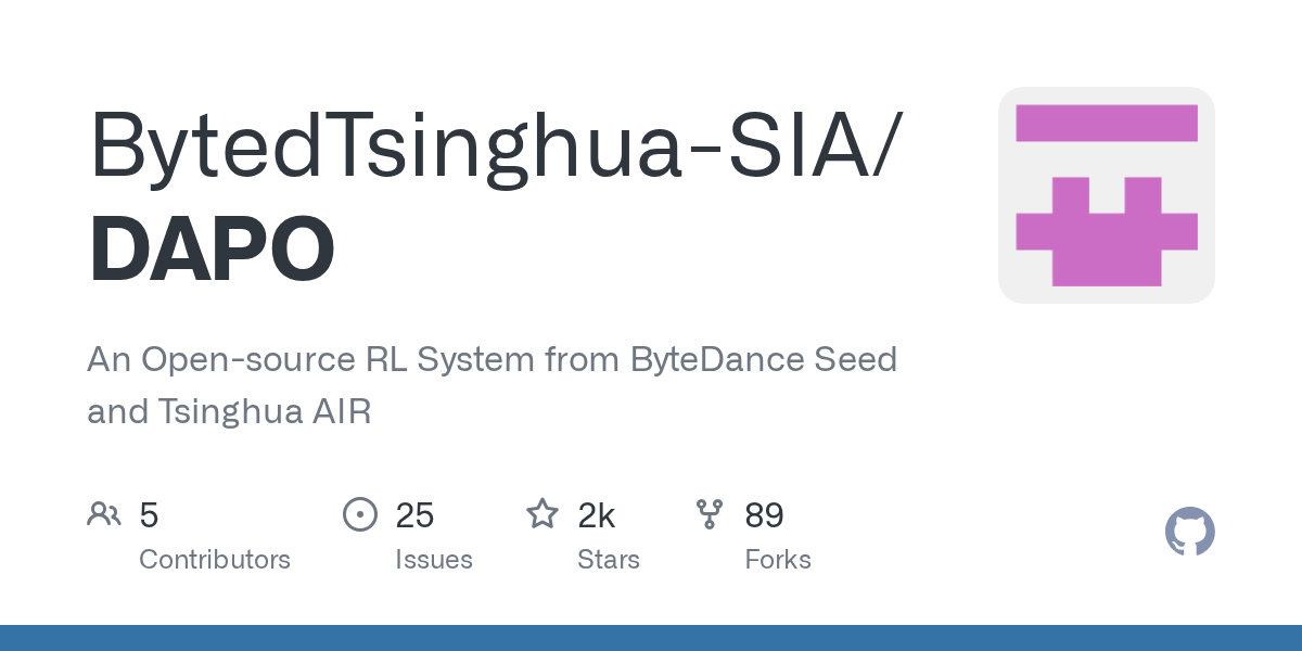 ByteDance and Tsinghua Open-Source DAPO Reinforcement Learning System