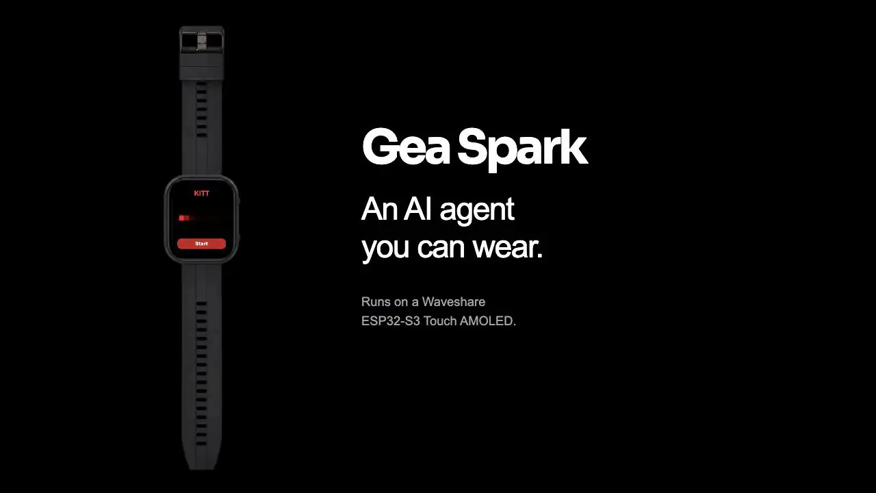 GEA Introduces Two Open-Source AI Apps for an ESP32-S3 Watch Board