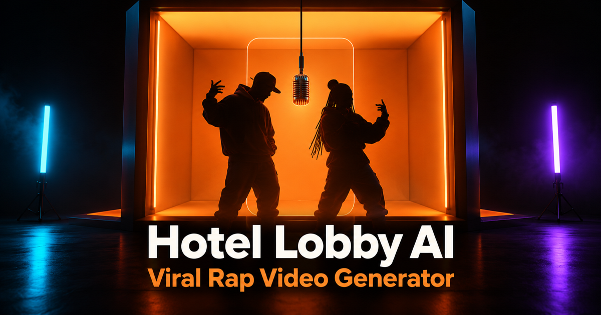 Hotel Lobby AI Turns Portrait Photos into Six-Second Rap Clips