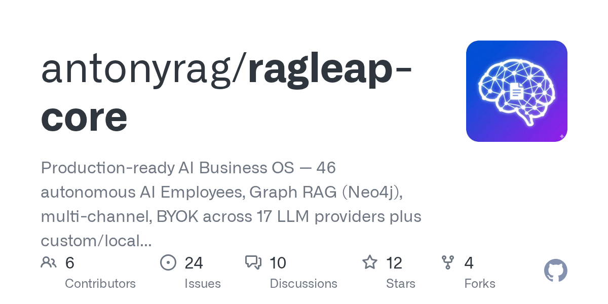 RagLeap Core Open-Sources a Self-Hosted AI Business Engine
