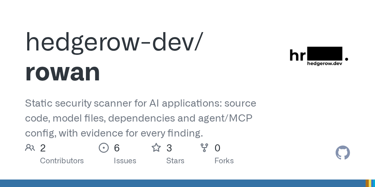 Rowan Introduces Static Security Scanning for AI Applications